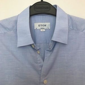 Eton Casual/Dress Shirt Cotton/Linen Super Slim